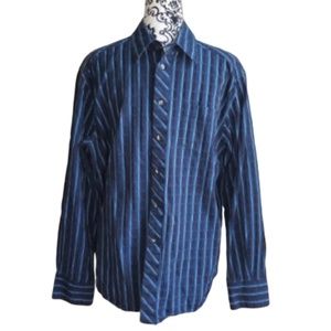 Mercer Street Studio | Dress Shirt blue stripe XL